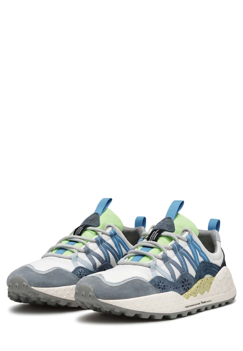 Flower Mountain WASHI Sneakers Herren Hellblau Weiß | 205-ZIMORW