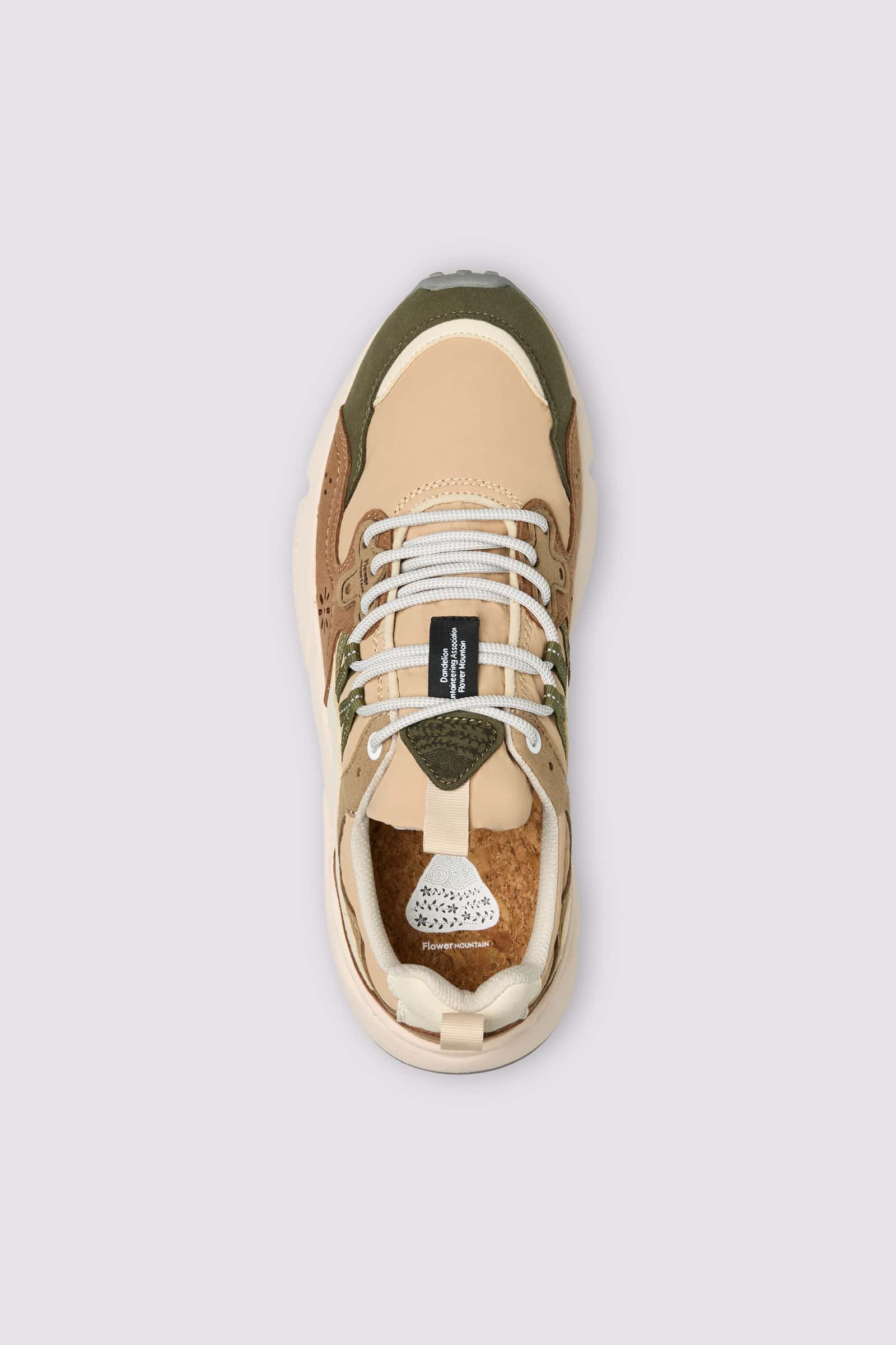 Flower Mountain YAMANO 3 KAISO Sneakers Herren Beige Grün | 831-QDURXZ