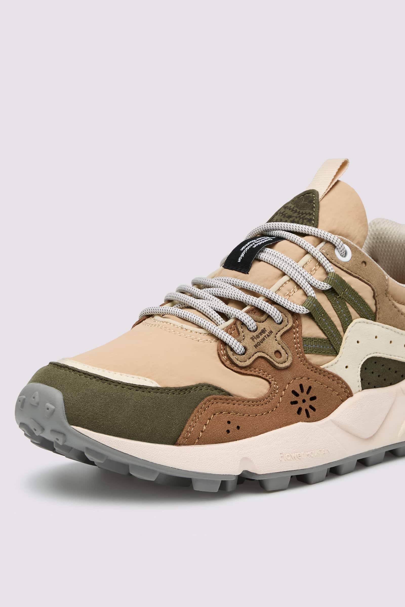 Flower Mountain YAMANO 3 KAISO Sneakers Herren Beige Grün | 831-QDURXZ