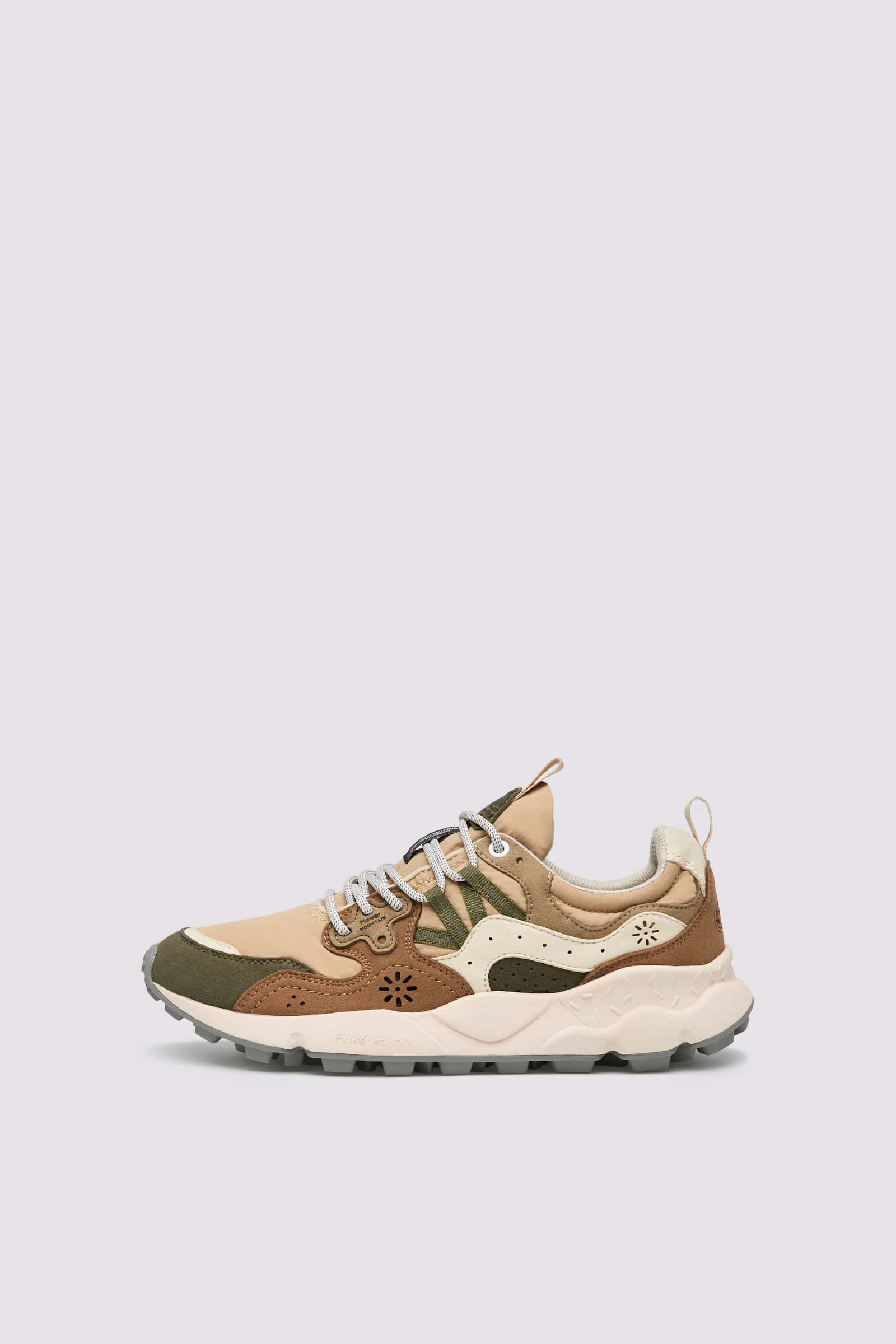 Flower Mountain YAMANO 3 KAISO Sneakers Herren Beige Grün | 831-QDURXZ