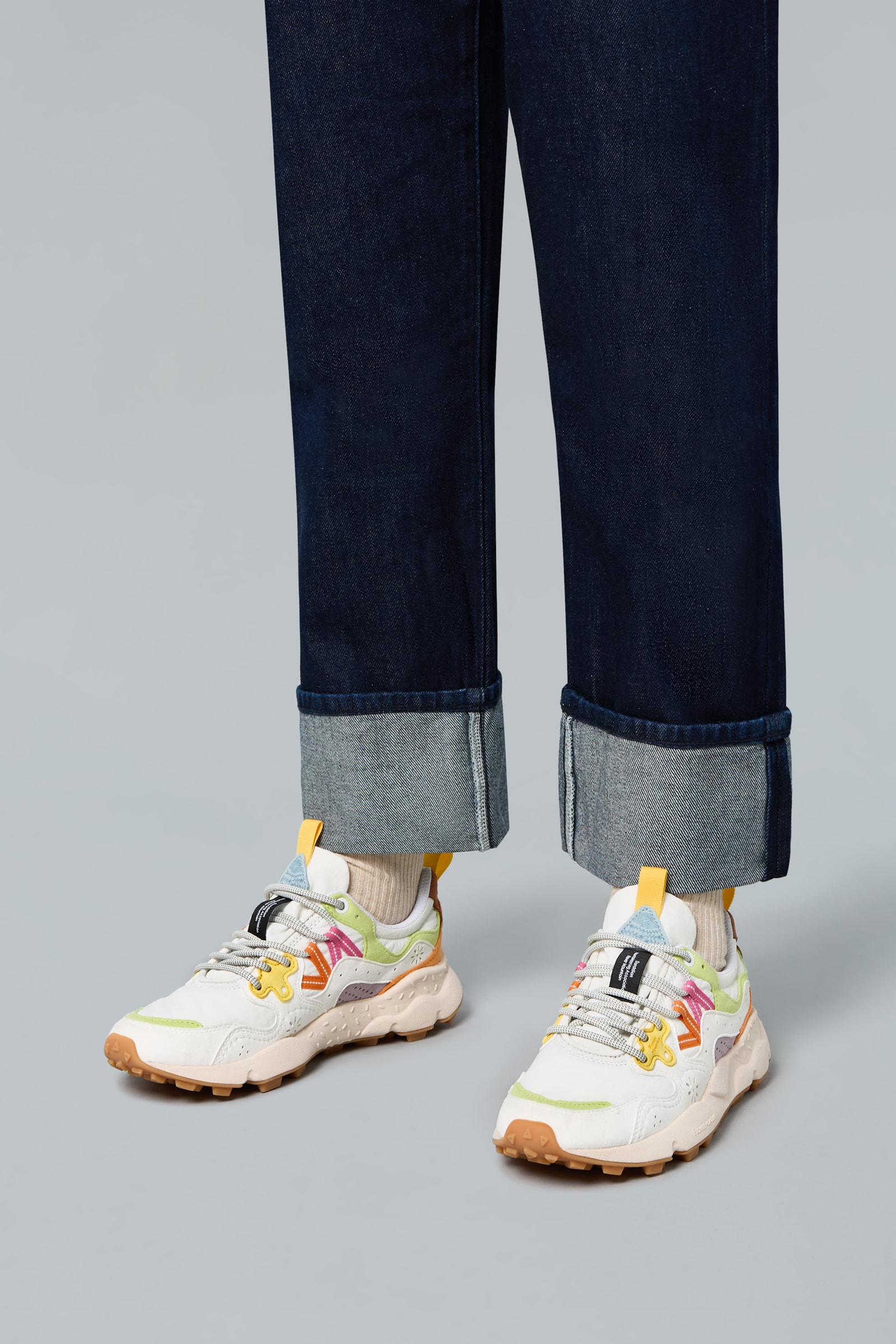 Flower Mountain YAMANO 3 KAISO Sneakers Damen Grün Weiß | 138-LRVWFE