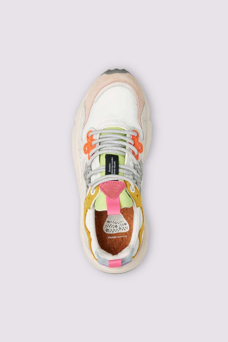 Flower Mountain YAMANO 3 Sneakers Damen Weiß Rosa | 347-RLCDIP