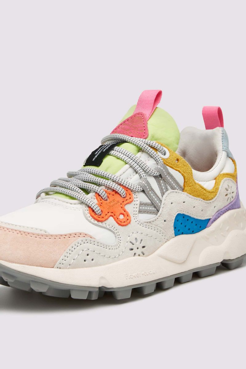 Flower Mountain YAMANO 3 Sneakers Damen Weiß Rosa | 347-RLCDIP