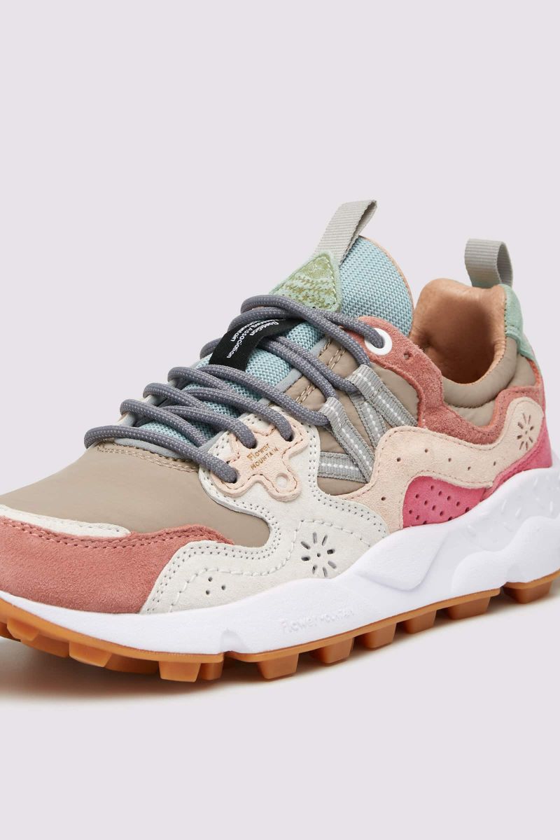 Flower Mountain YAMANO 3 Sneakers Damen Grau Rosa | 946-LGMUSZ