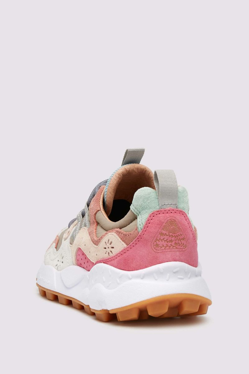 Flower Mountain YAMANO 3 Sneakers Damen Grau Rosa | 946-LGMUSZ