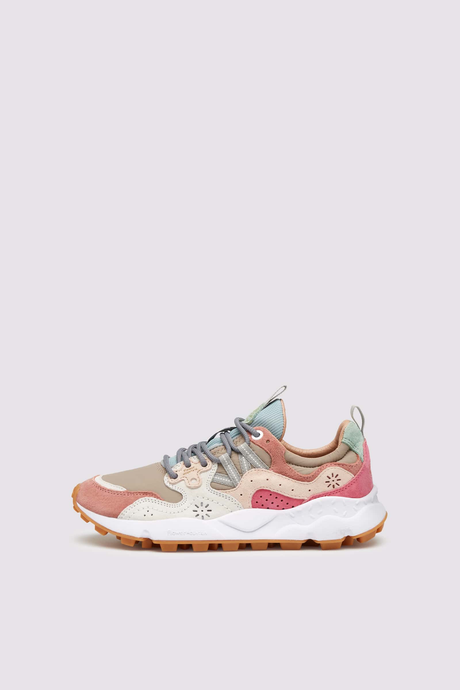 Flower Mountain YAMANO 3 Sneakers Damen Grau Rosa | 946-LGMUSZ