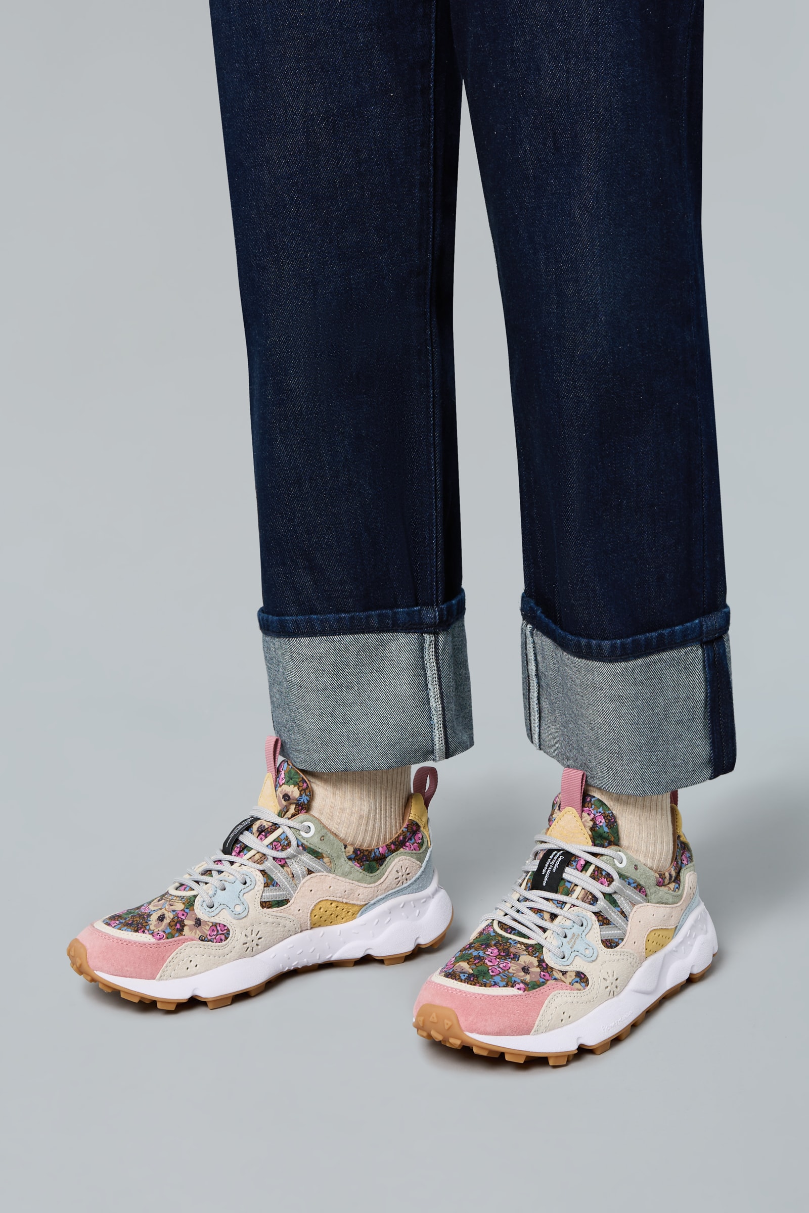 Flower Mountain YAMANO 3 Sneakers Damen Beige Rosa | 178-HRLSIU