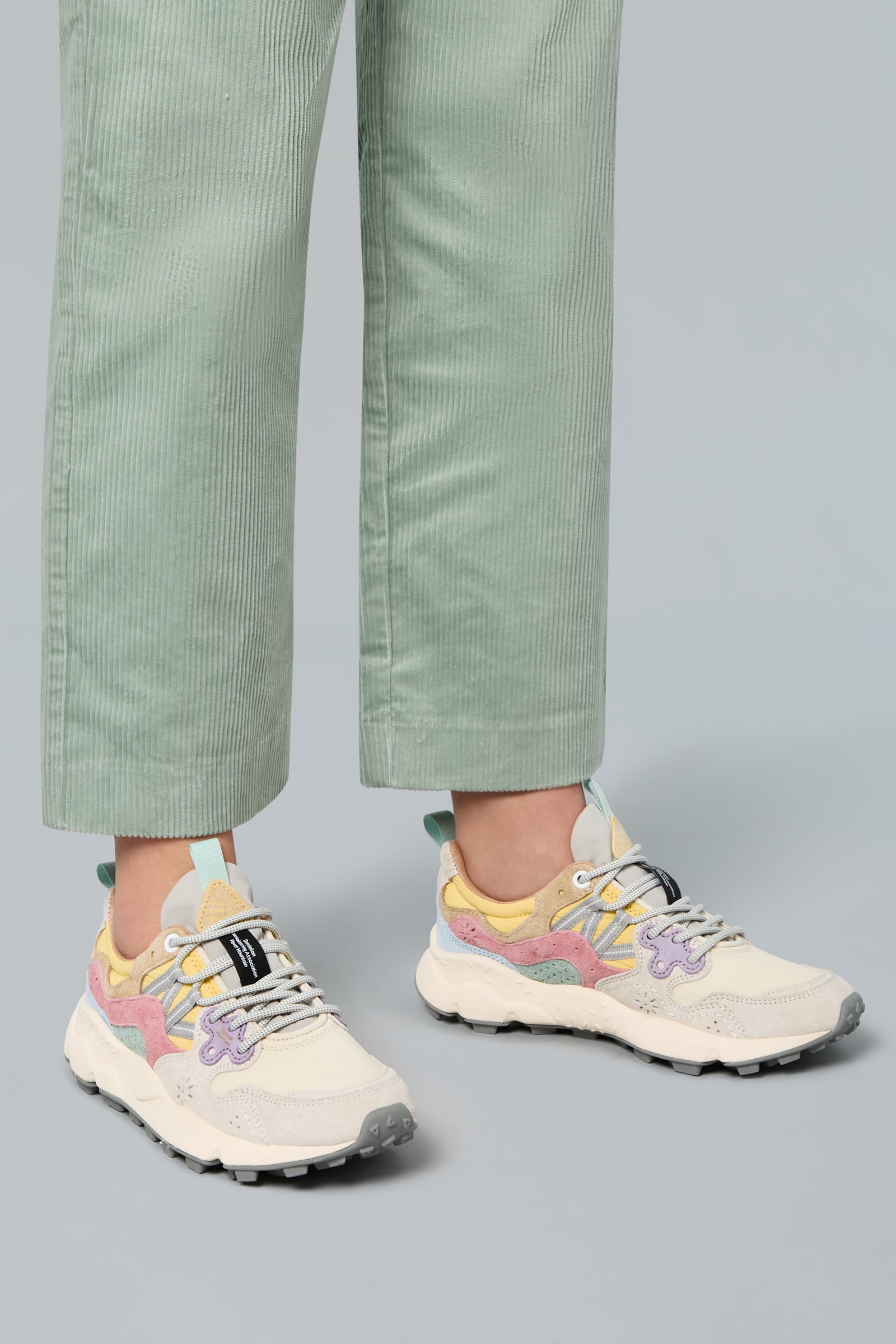 Flower Mountain YAMANO 3 Sneakers Damen Beige Grau | 591-MIHUSJ