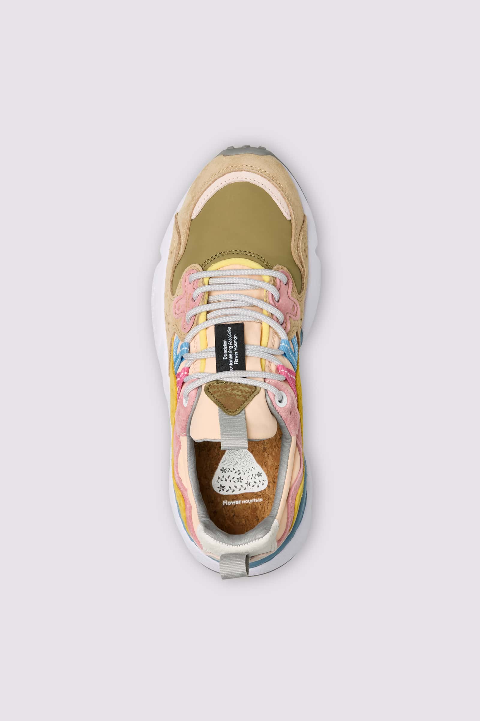 Flower Mountain YAMANO 3 Sneakers Damen Rosa Grün | 654-YCTVLE