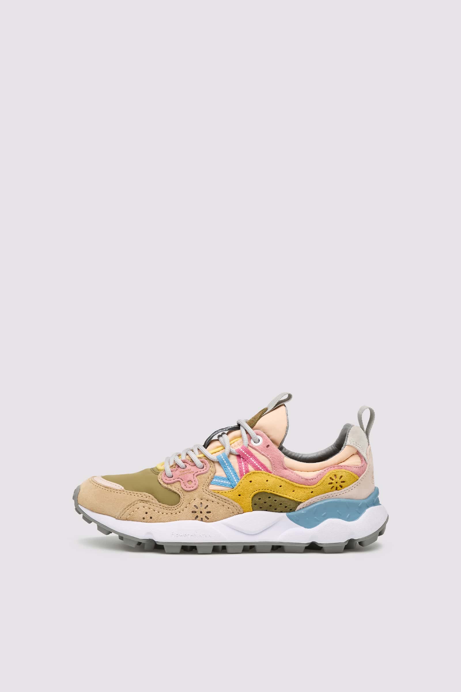 Flower Mountain YAMANO 3 Sneakers Damen Rosa Grün | 654-YCTVLE