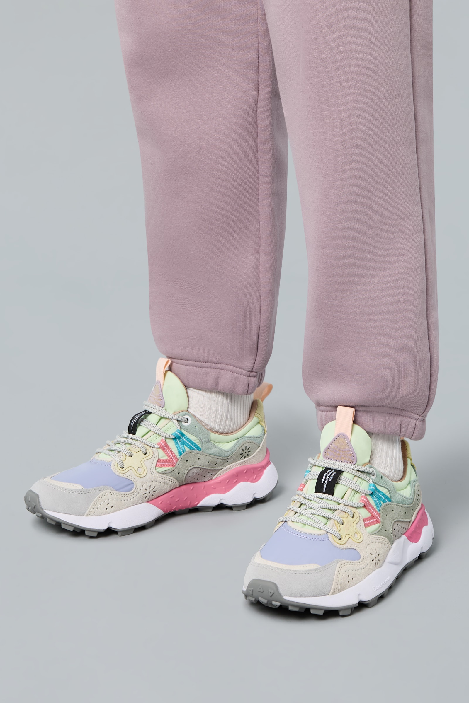 Flower Mountain YAMANO 3 Sneakers Damen Hellgrau | 965-HAXLDK