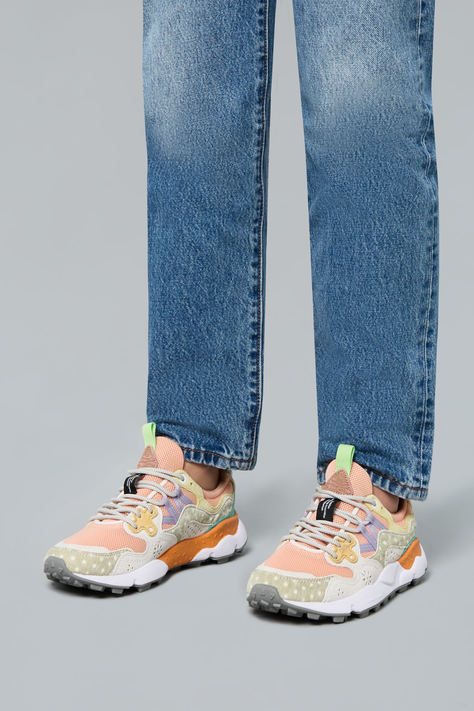 Flower Mountain YAMANO 3 Sneakers Damen Rosa Grau | 798-YSXMON