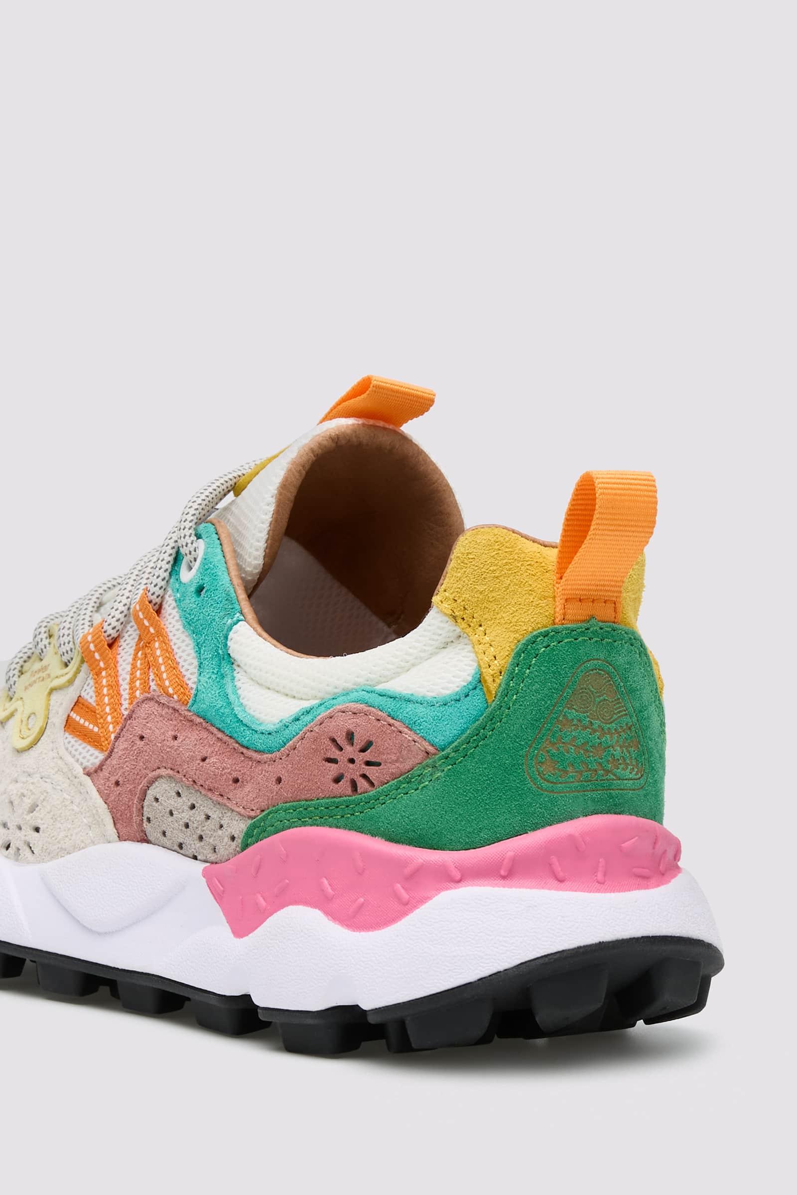 Flower Mountain YAMANO 3 Sneakers Damen Weiß Fuchsie | 504-DCRIPO