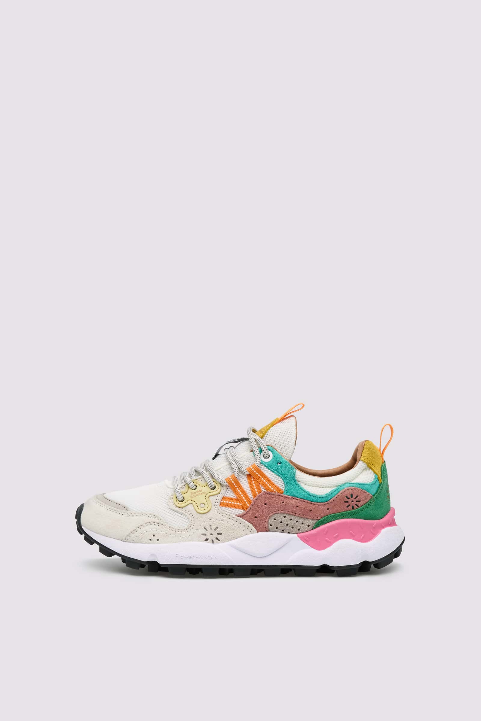 Flower Mountain YAMANO 3 Sneakers Damen Weiß Fuchsie | 504-DCRIPO