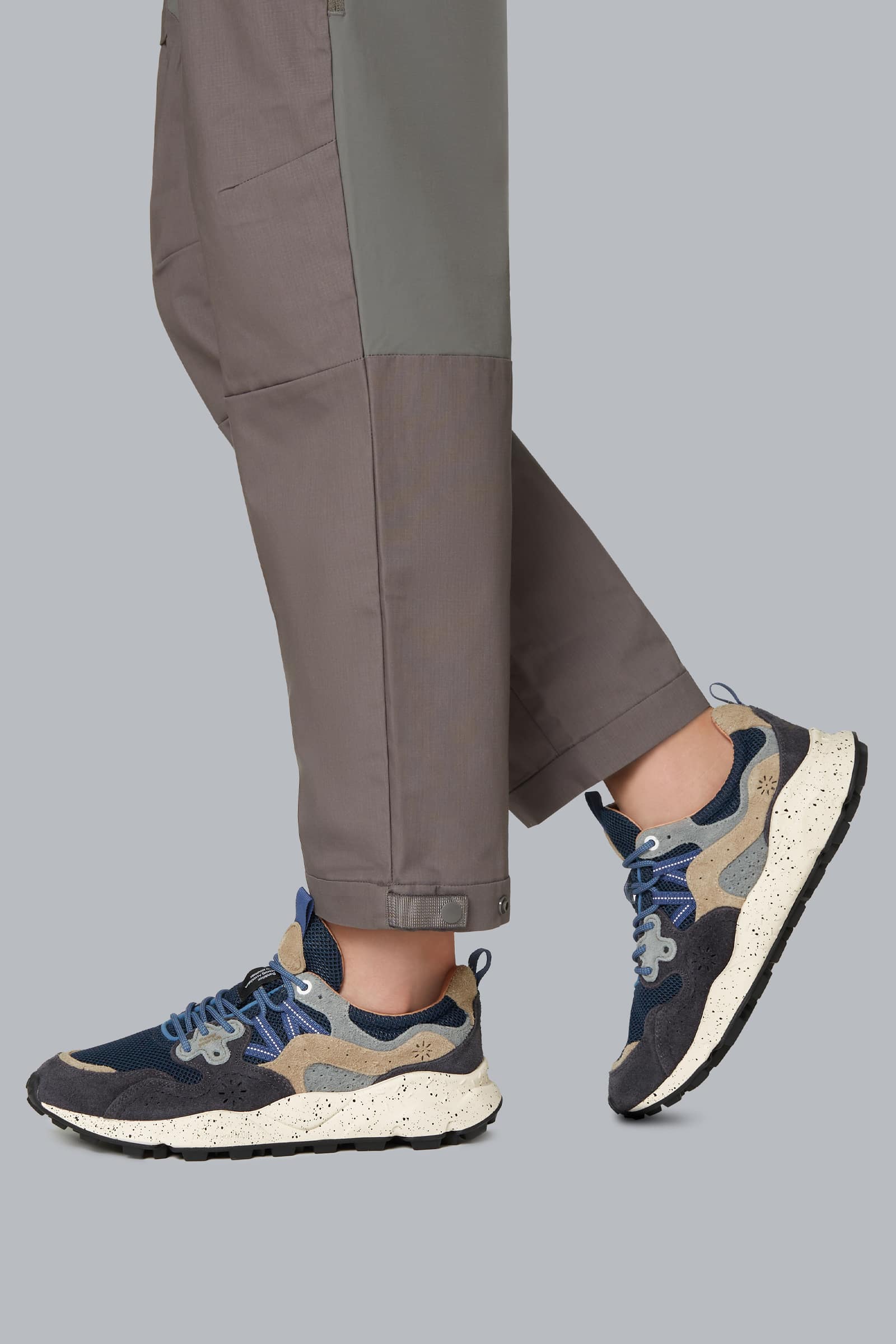 Flower Mountain YAMANO 3 Sneakers Herren Navy Grau | 386-SYCGIA