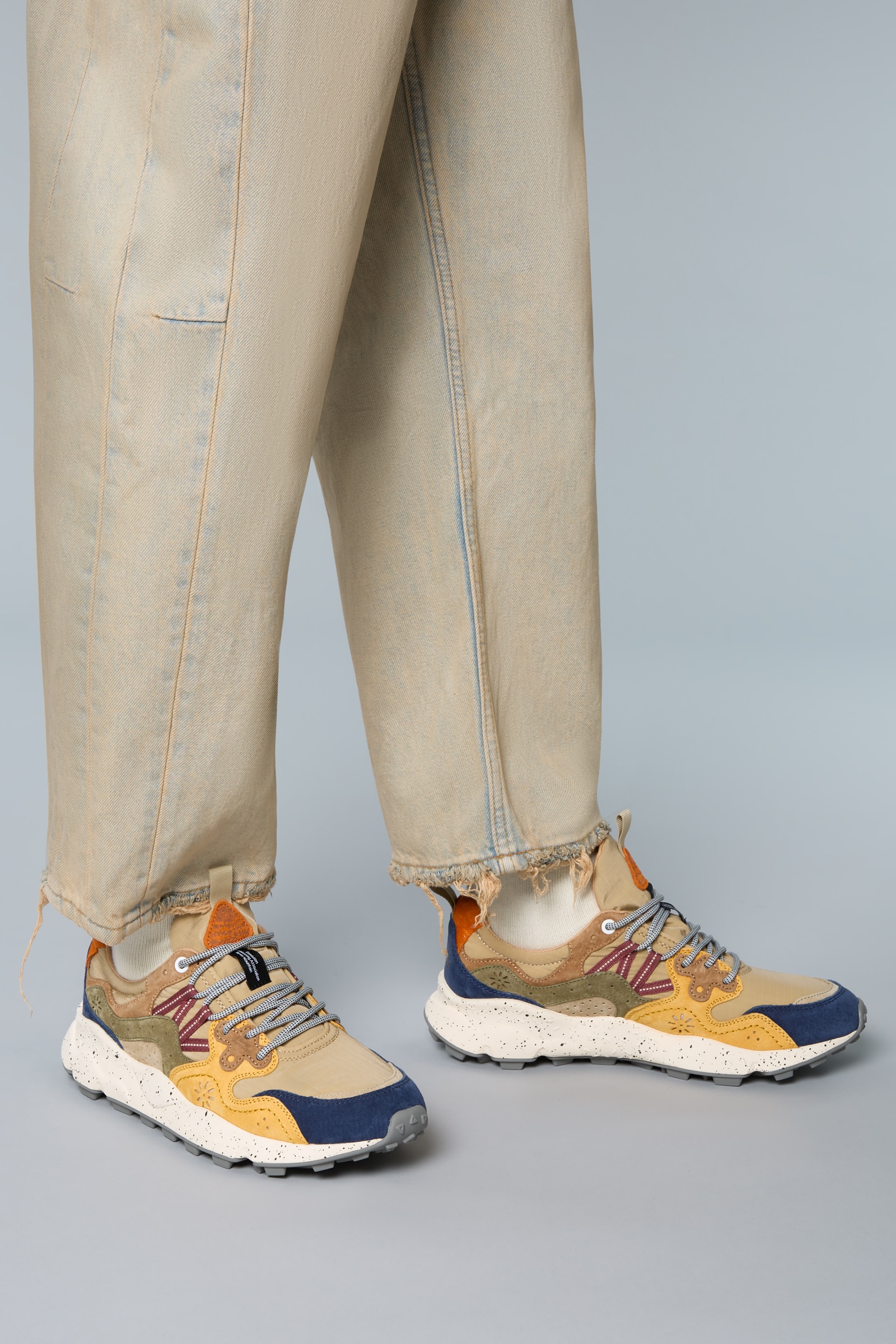 Flower Mountain YAMANO 3 Sneakers Herren Beige | 385-RVQBYT