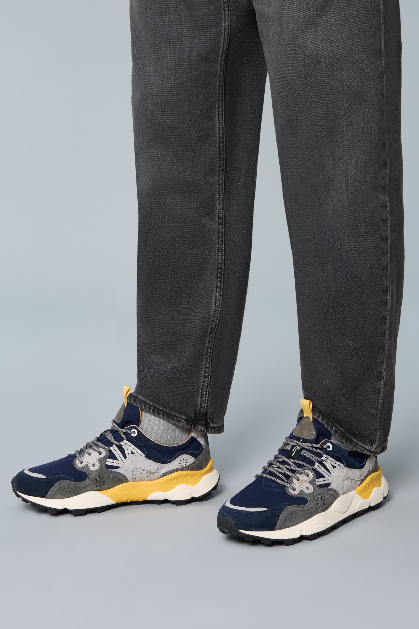 Flower Mountain YAMANO 3 Sneakers Herren Navy Grau | 931-OADXNT