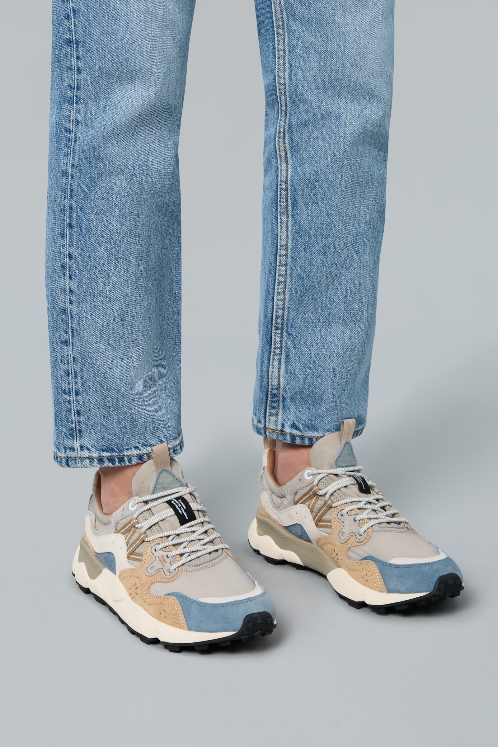 Flower Mountain YAMANO 3 Sneakers Herren Beige Grau | 491-GSRQZC