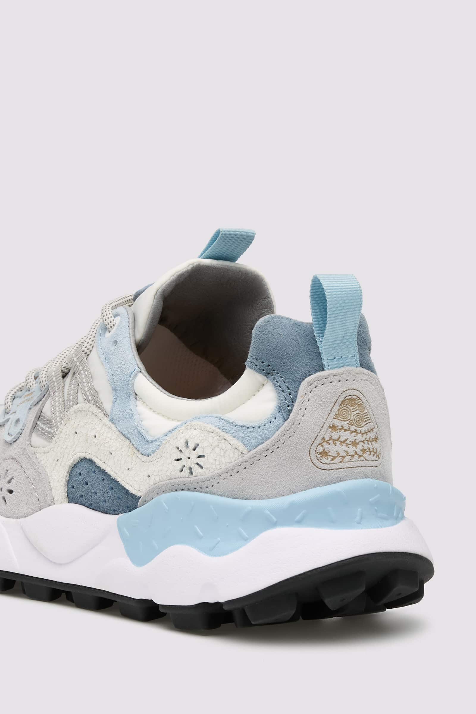 Flower Mountain YAMANO 3 Sneakers Herren Weiß Hellblau | 734-XNSMZE