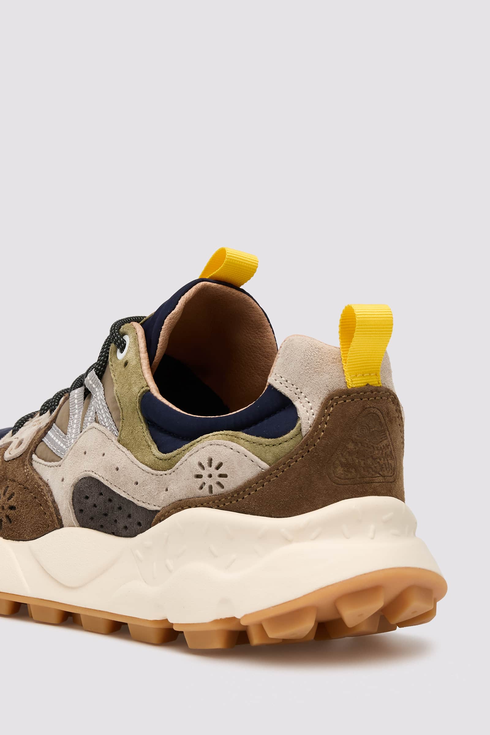 Flower Mountain YAMANO 3 Sneakers Herren Grau Braun | 648-VDFJQA