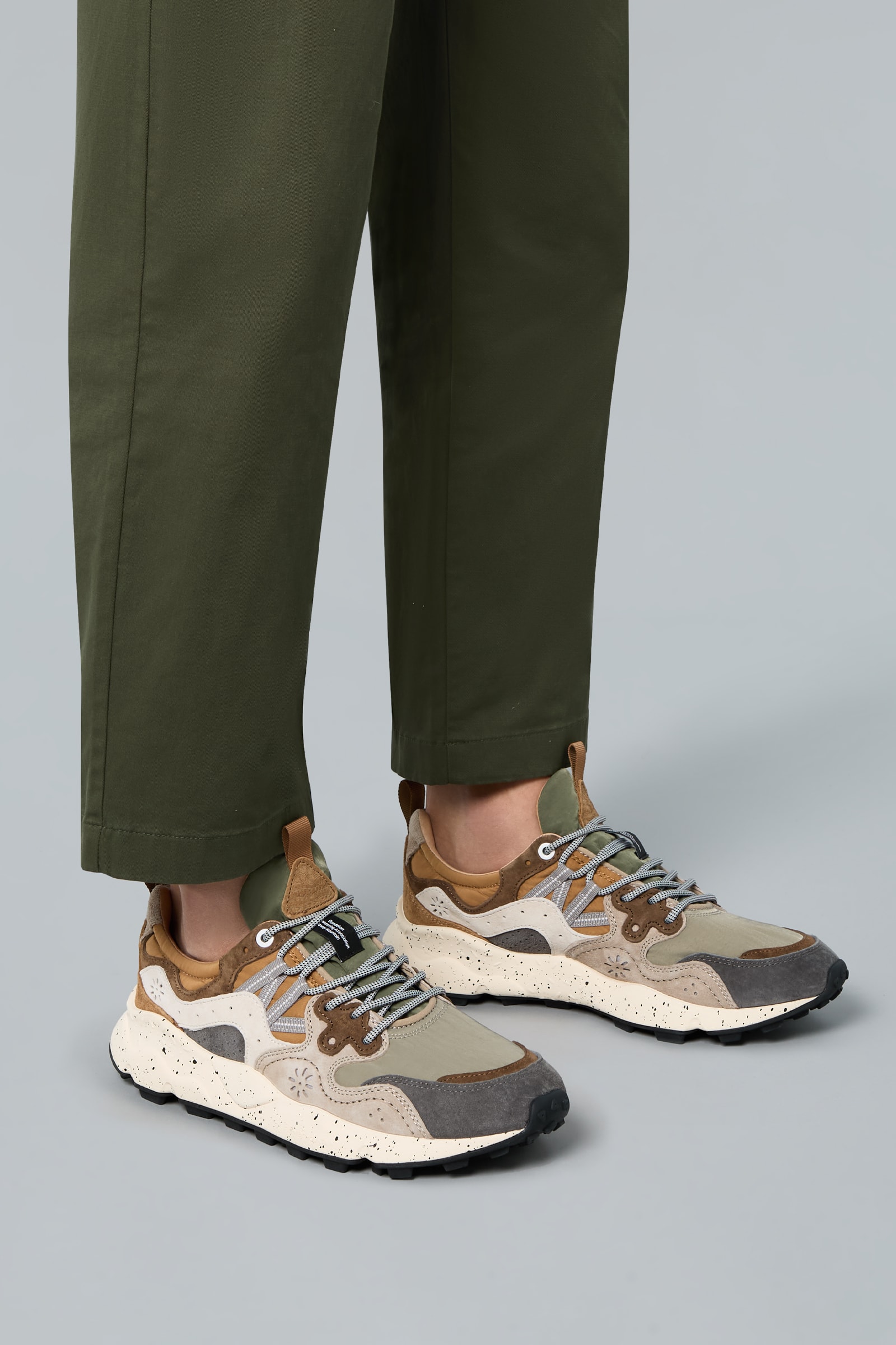 Flower Mountain YAMANO 3 Sneakers Herren Dunkelgrau | 756-OWBMCS