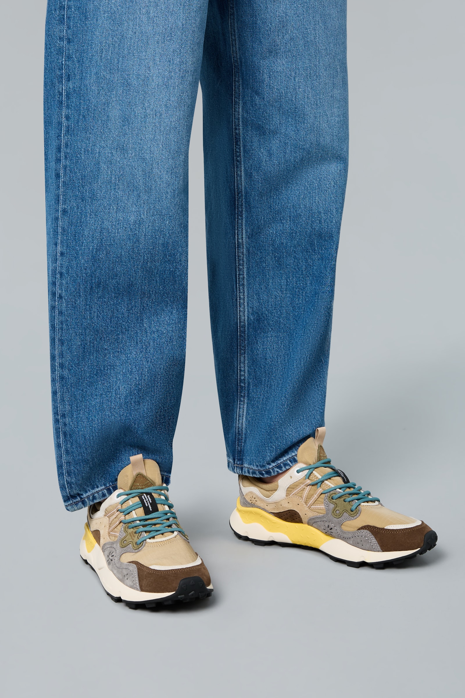 Flower Mountain YAMANO 3 Sneakers Herren Braun Grau | 084-WRVEGU