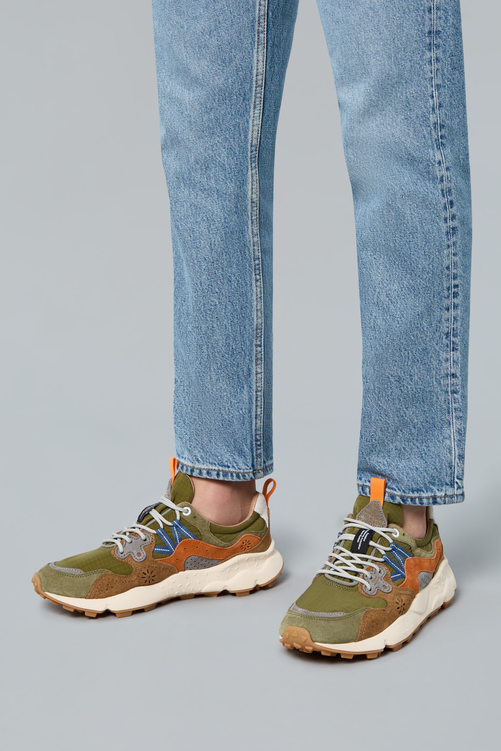 Flower Mountain YAMANO 3 Sneakers Herren Grün | 583-IMBAPR