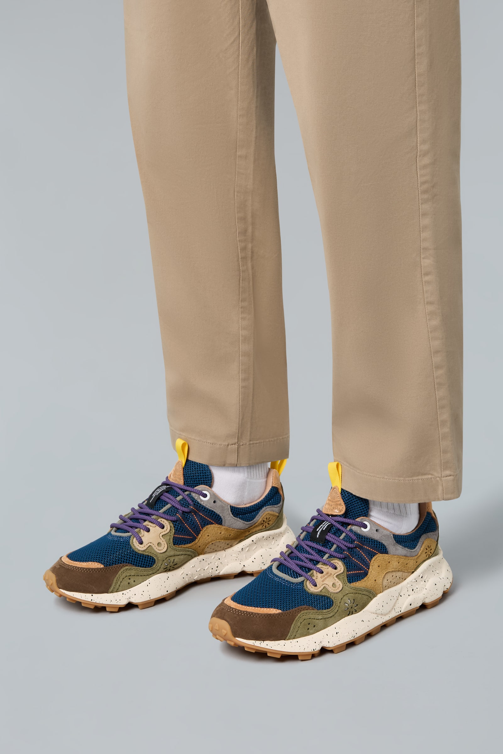 Flower Mountain YAMANO 3 Sneakers Herren Braun Blau | 149-AEMTNR