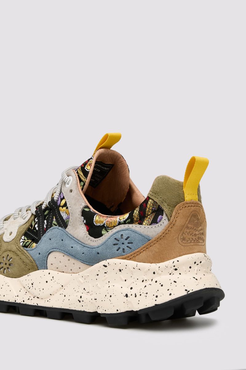 Flower Mountain YAMANO 3 UNI L.E. Sneakers Herren Braun Grün | 237-YVKMJC