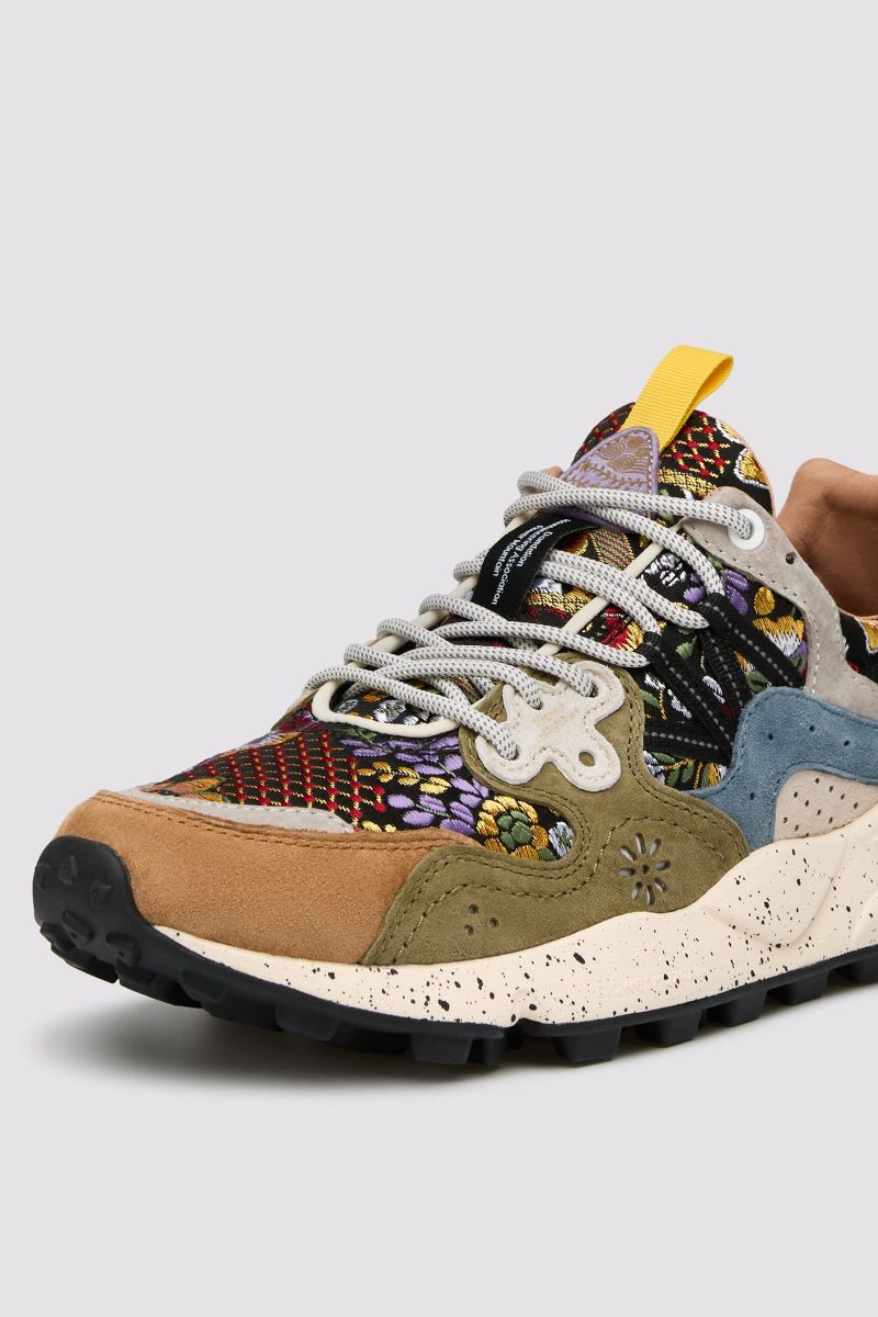 Flower Mountain YAMANO 3 UNI L.E. Sneakers Damen Braun Grün | 853-EWUSYD