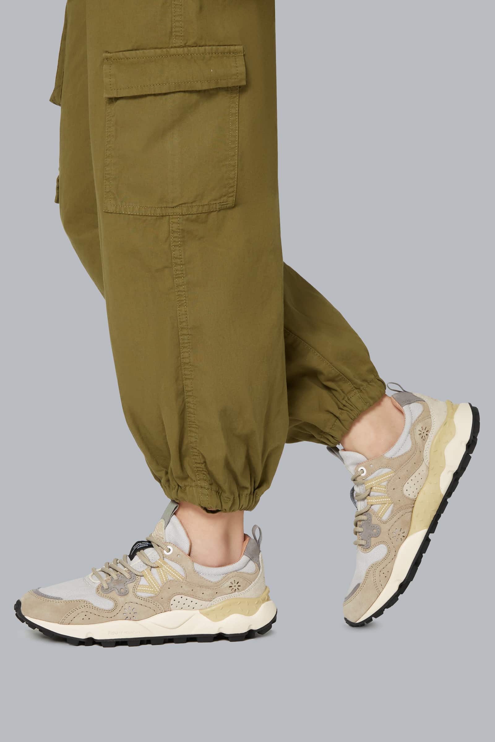 Flower Mountain YAMANO 3 UNI Sneakers Damen Beige Weiß | 421-OMKDFE