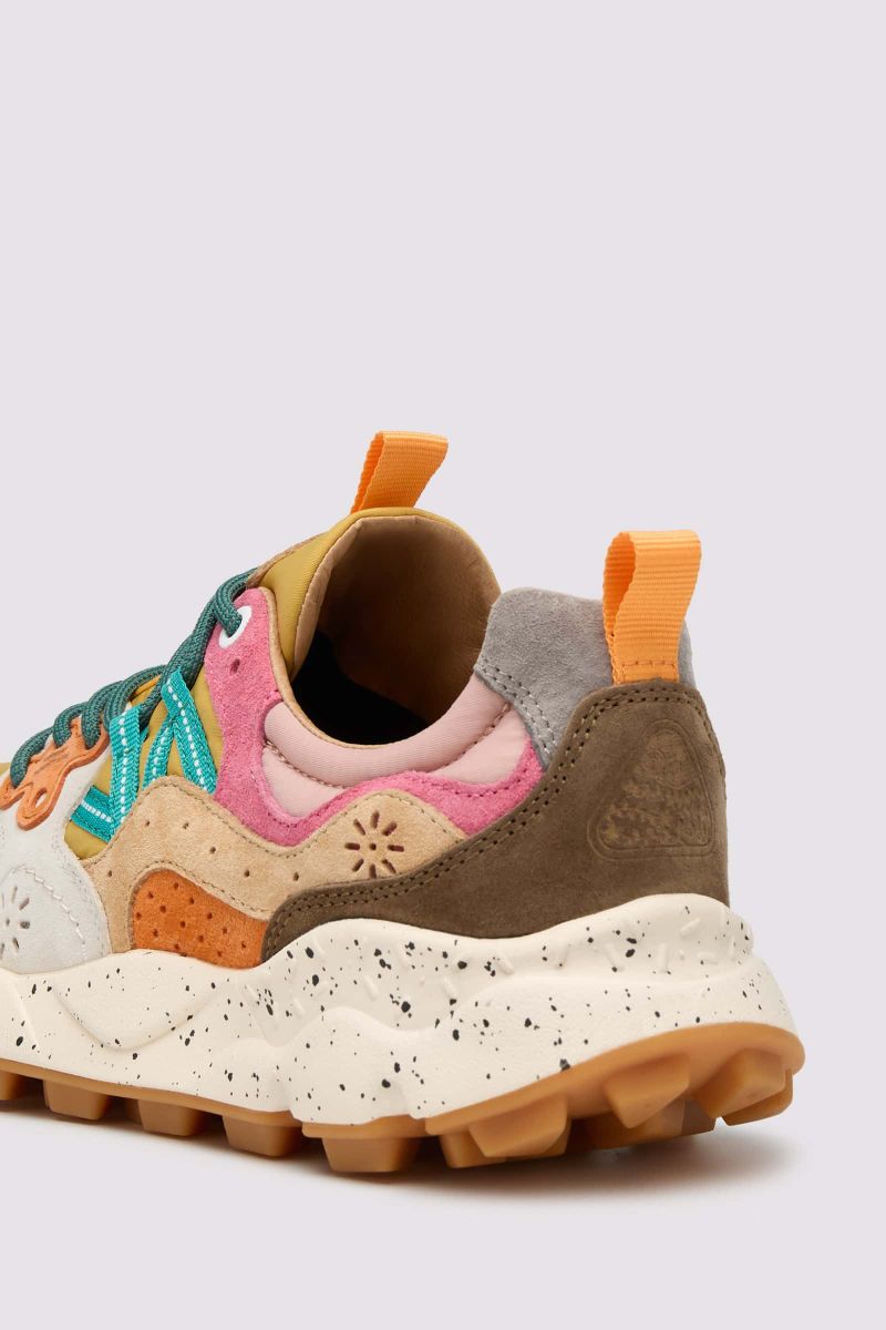 Flower Mountain YAMANO 3 UNI Sneakers Damen Gelb Rosa | 082-KNRYEA