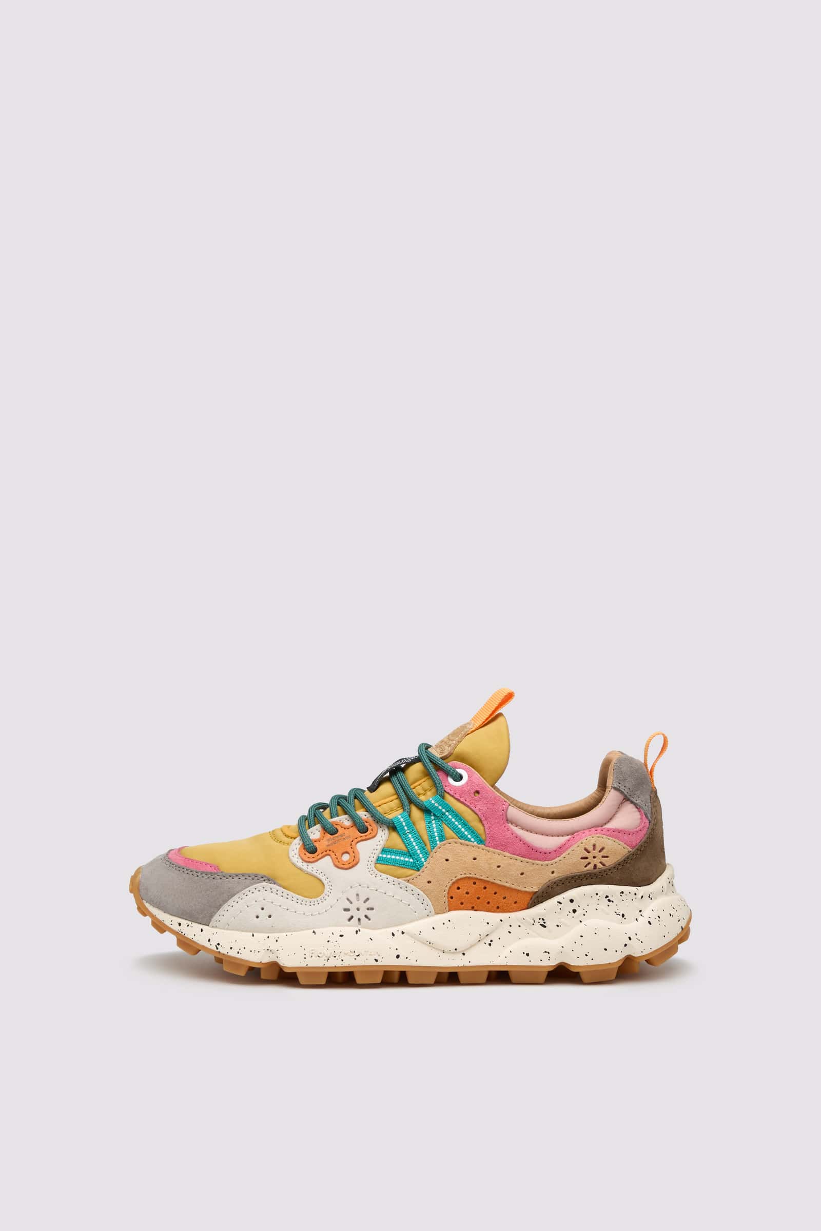 Flower Mountain YAMANO 3 UNI Sneakers Damen Gelb Rosa | 082-KNRYEA