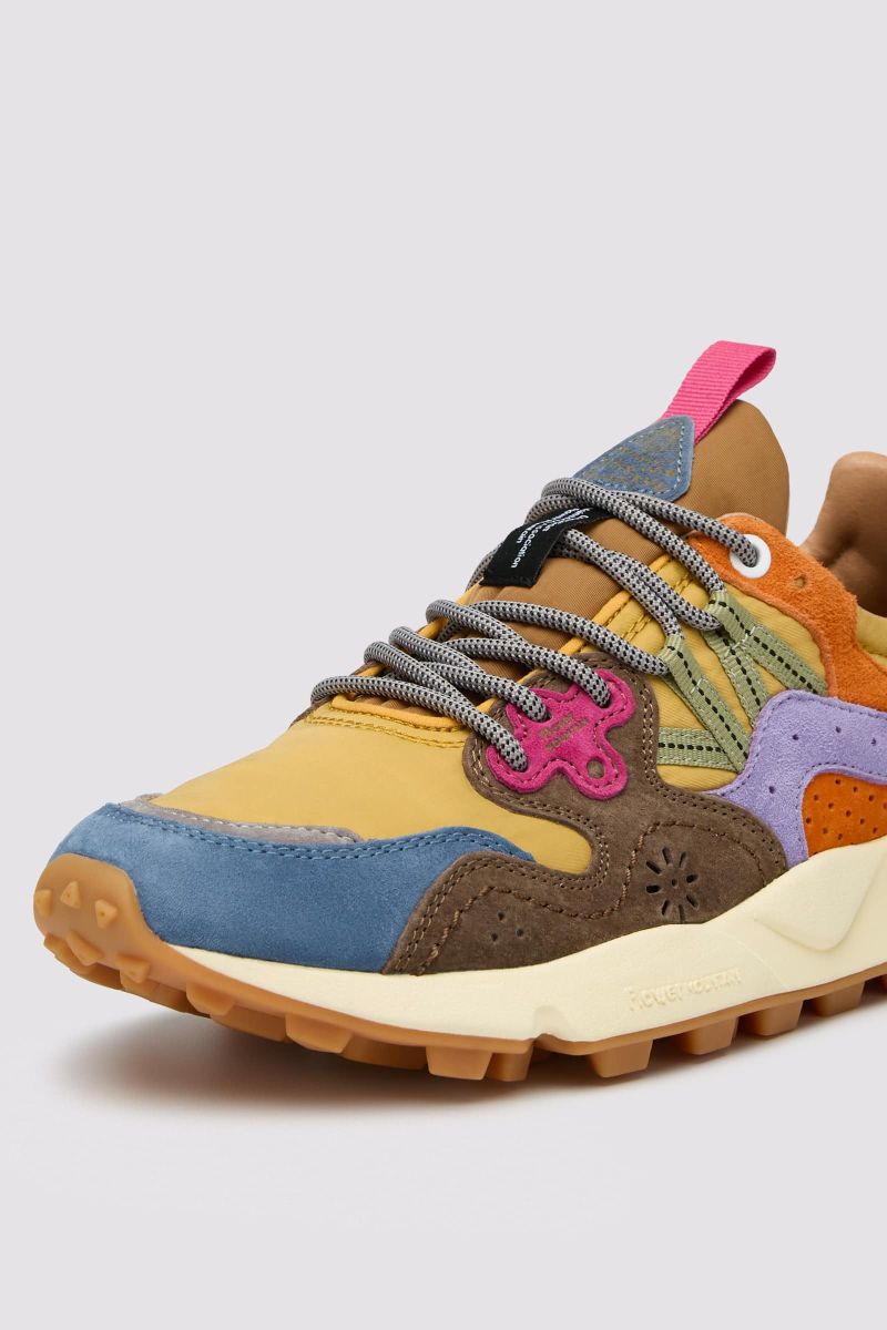 Flower Mountain YAMANO 3 UNI Sneakers Damen Blau Gelb | 529-WOPIJM