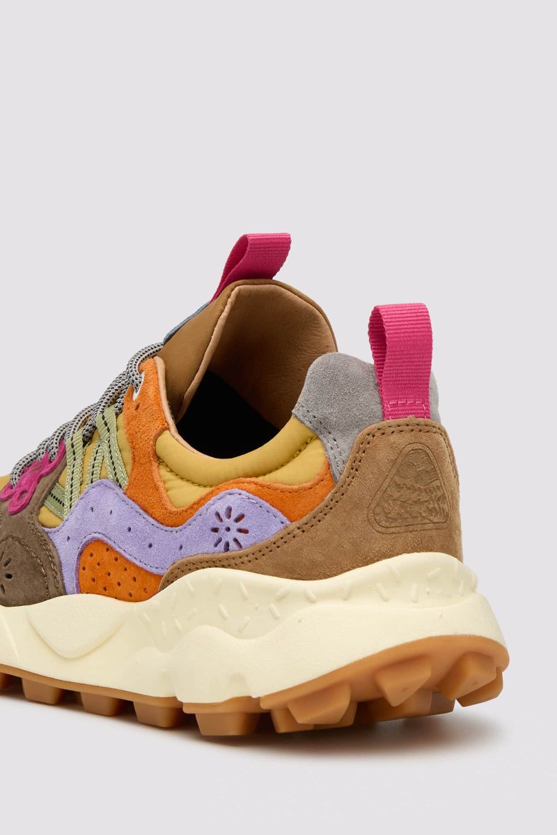 Flower Mountain YAMANO 3 UNI Sneakers Damen Blau Gelb | 529-WOPIJM