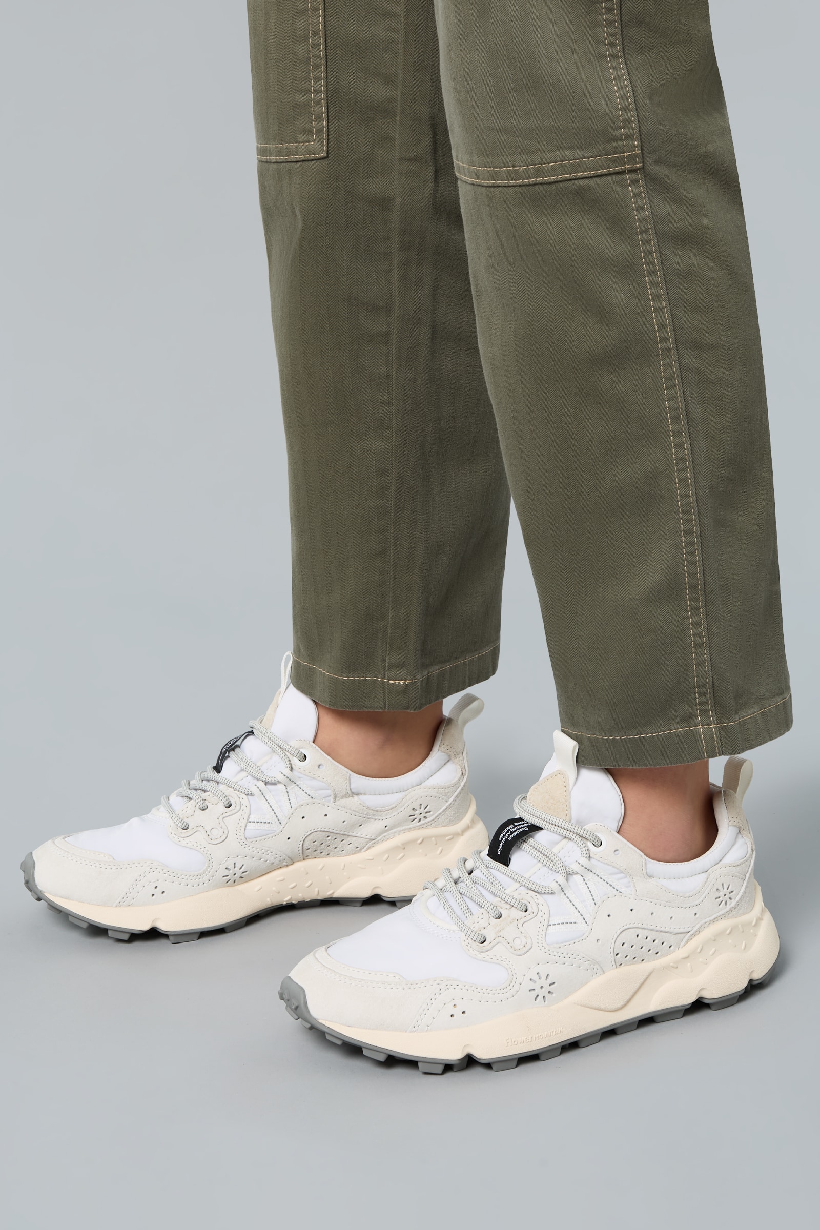 Flower Mountain YAMANO 3 UNI Sneakers Damen Weiß | 142-AGNCHO