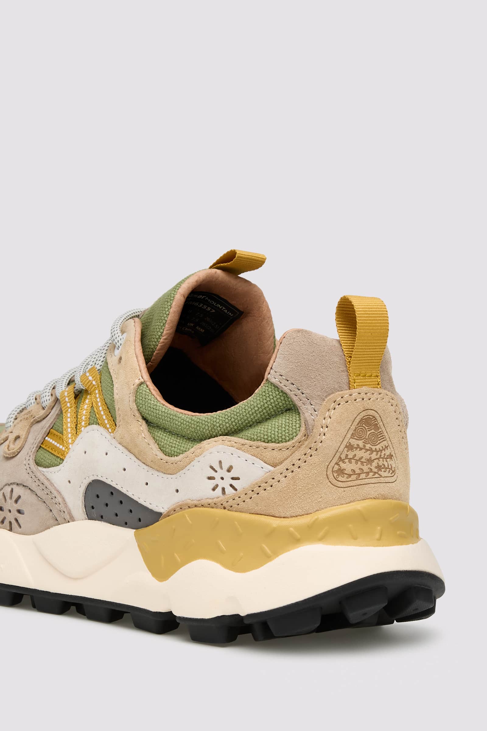 Flower Mountain YAMANO 3 UNI Sneakers Damen Beige Grün | 675-NJEWGH