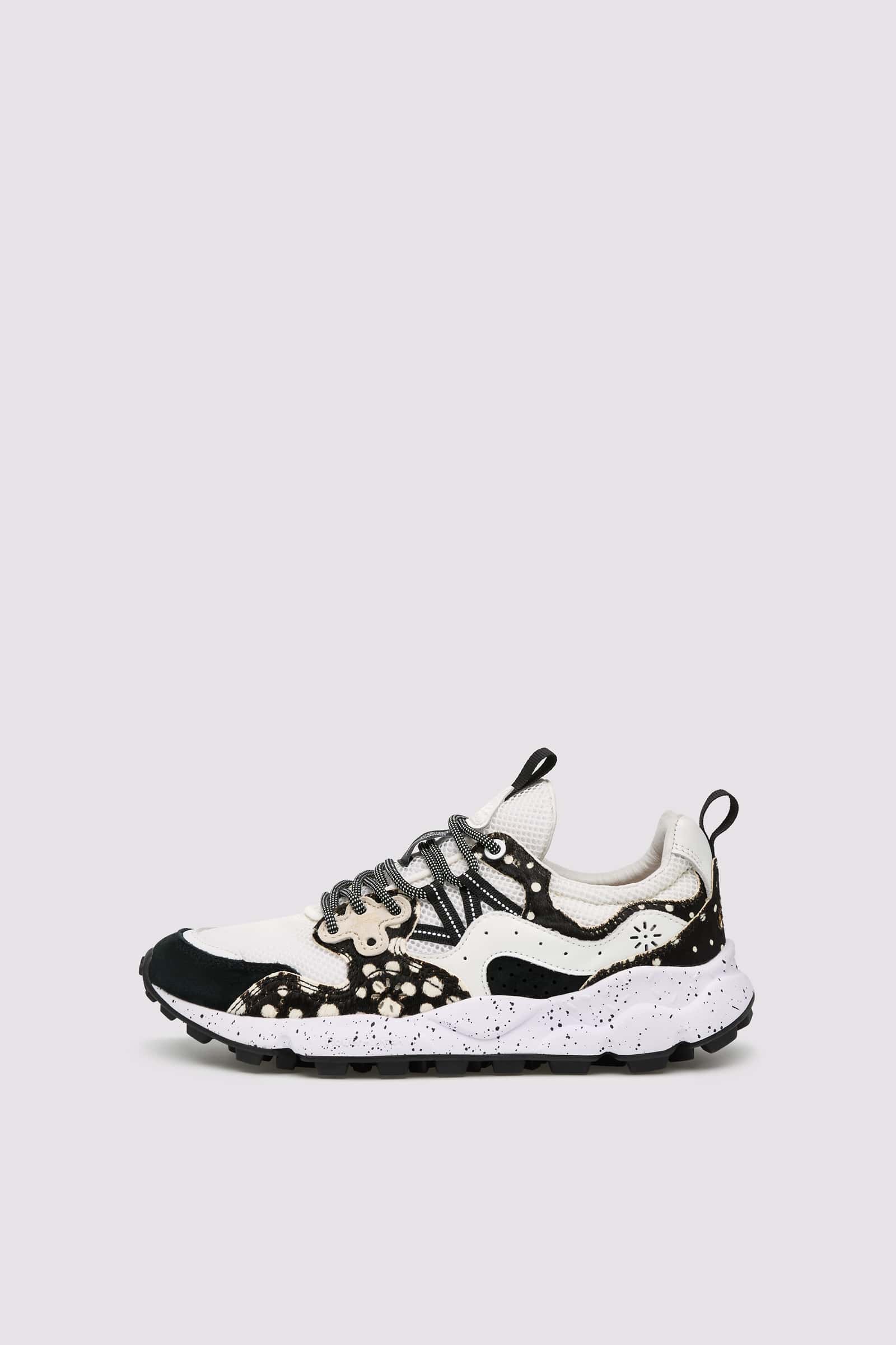 Flower Mountain YAMANO 3 UNI Sneakers Damen Weiß Schwarz | 937-SZURTY