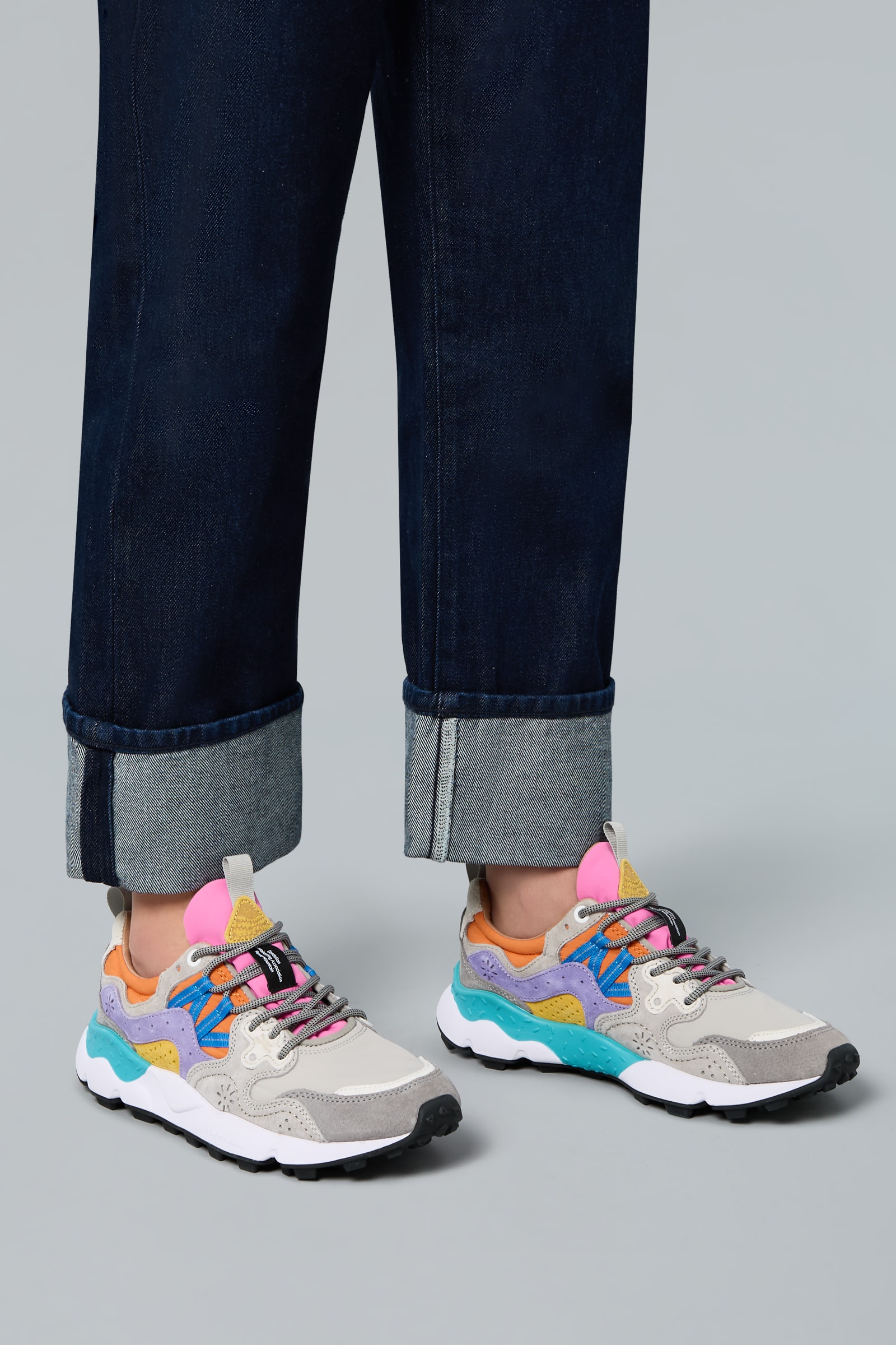 Flower Mountain YAMANO 3 UNI Sneakers Damen Grau | 485-LHYTFU