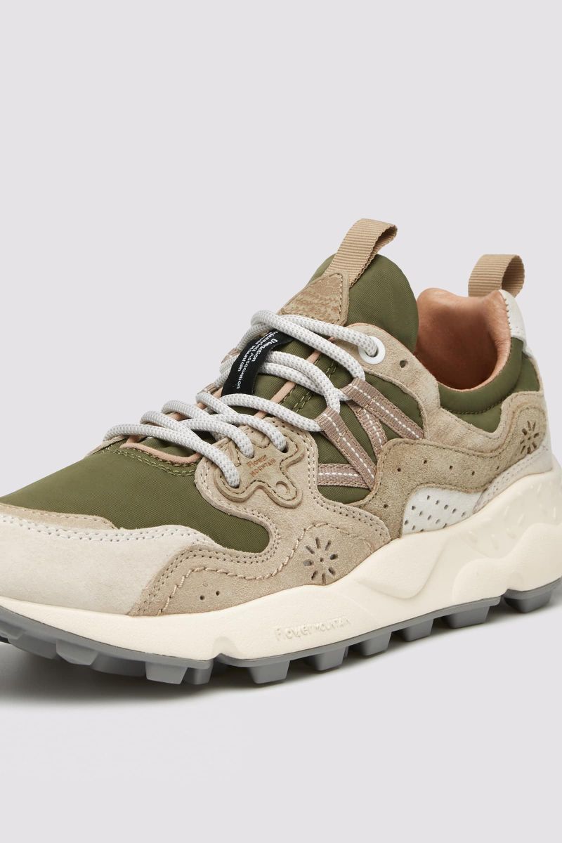 Flower Mountain YAMANO 3 UNI Sneakers Herren Beige Grün | 716-DGKQPI