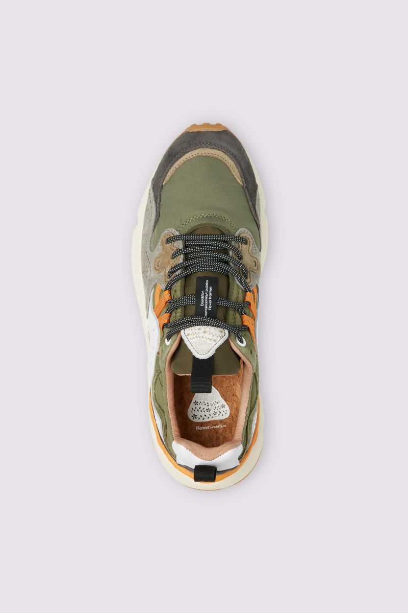 Flower Mountain YAMANO 3 UNI Sneakers Herren Khaki | 042-MLQAVY