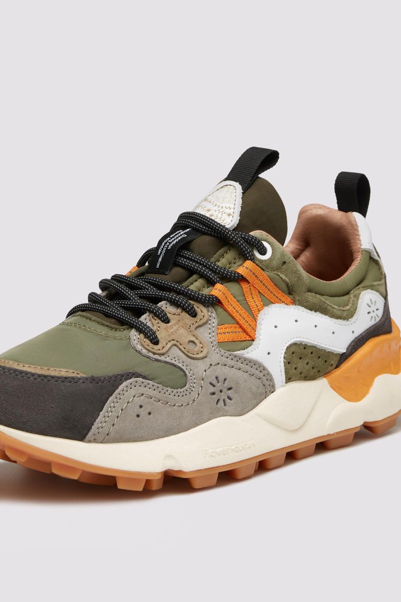 Flower Mountain YAMANO 3 UNI Sneakers Herren Khaki | 042-MLQAVY