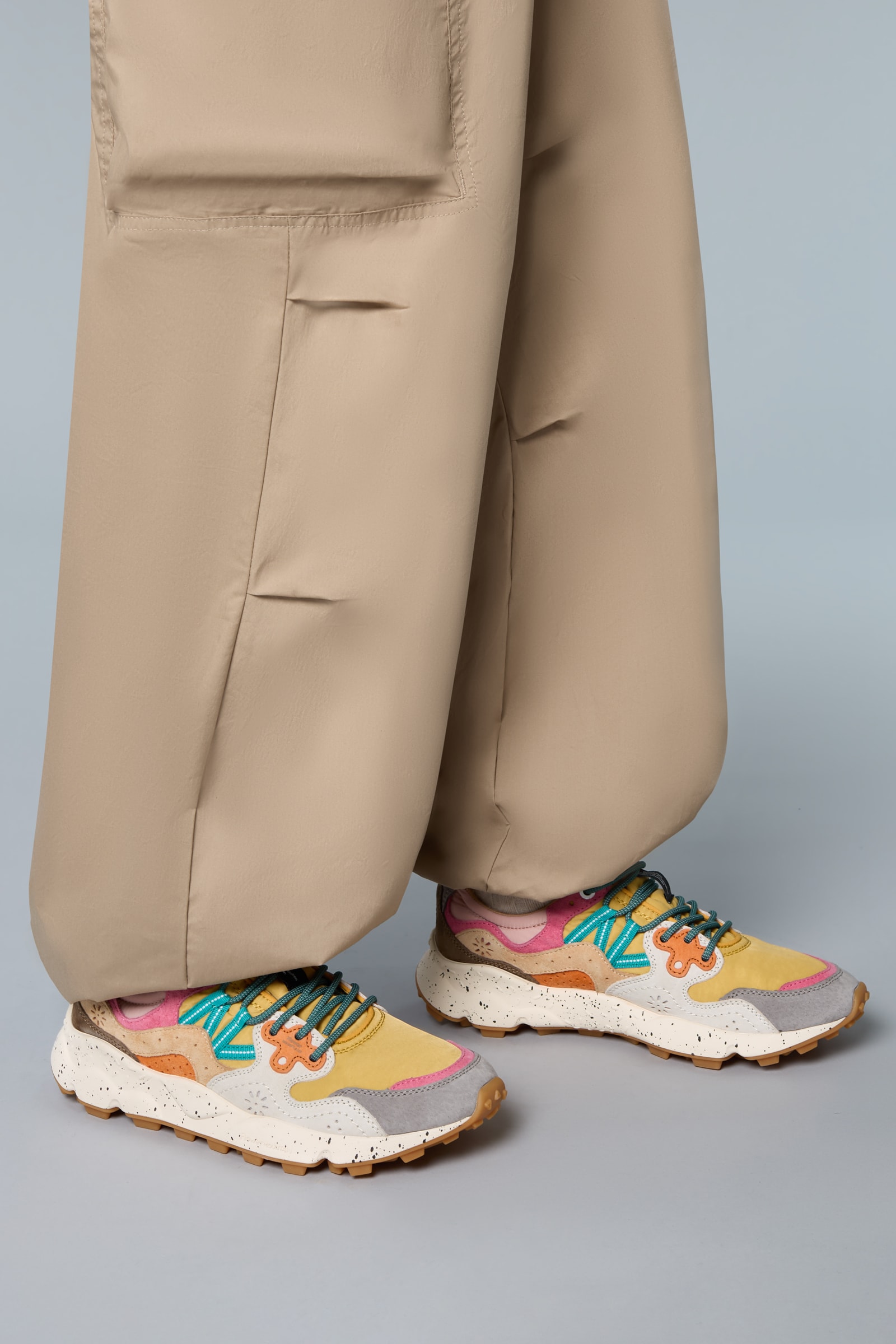 Flower Mountain YAMANO 3 UNI Sneakers Herren Gelb Rosa | 950-SNCKOT