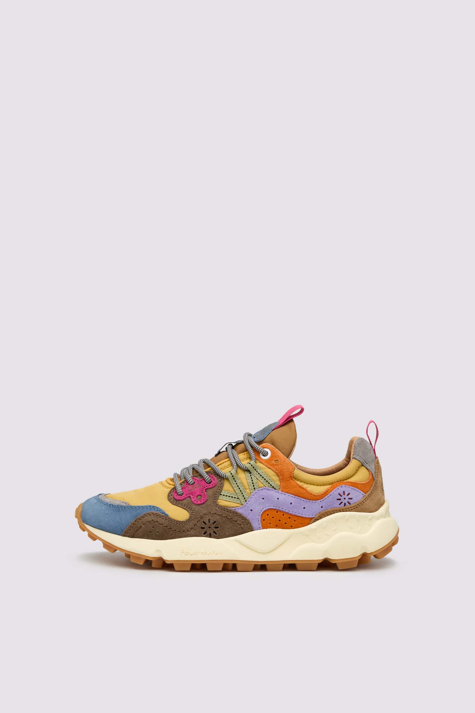 Flower Mountain YAMANO 3 UNI Sneakers Herren Blau Gelb | 934-LMGDWK