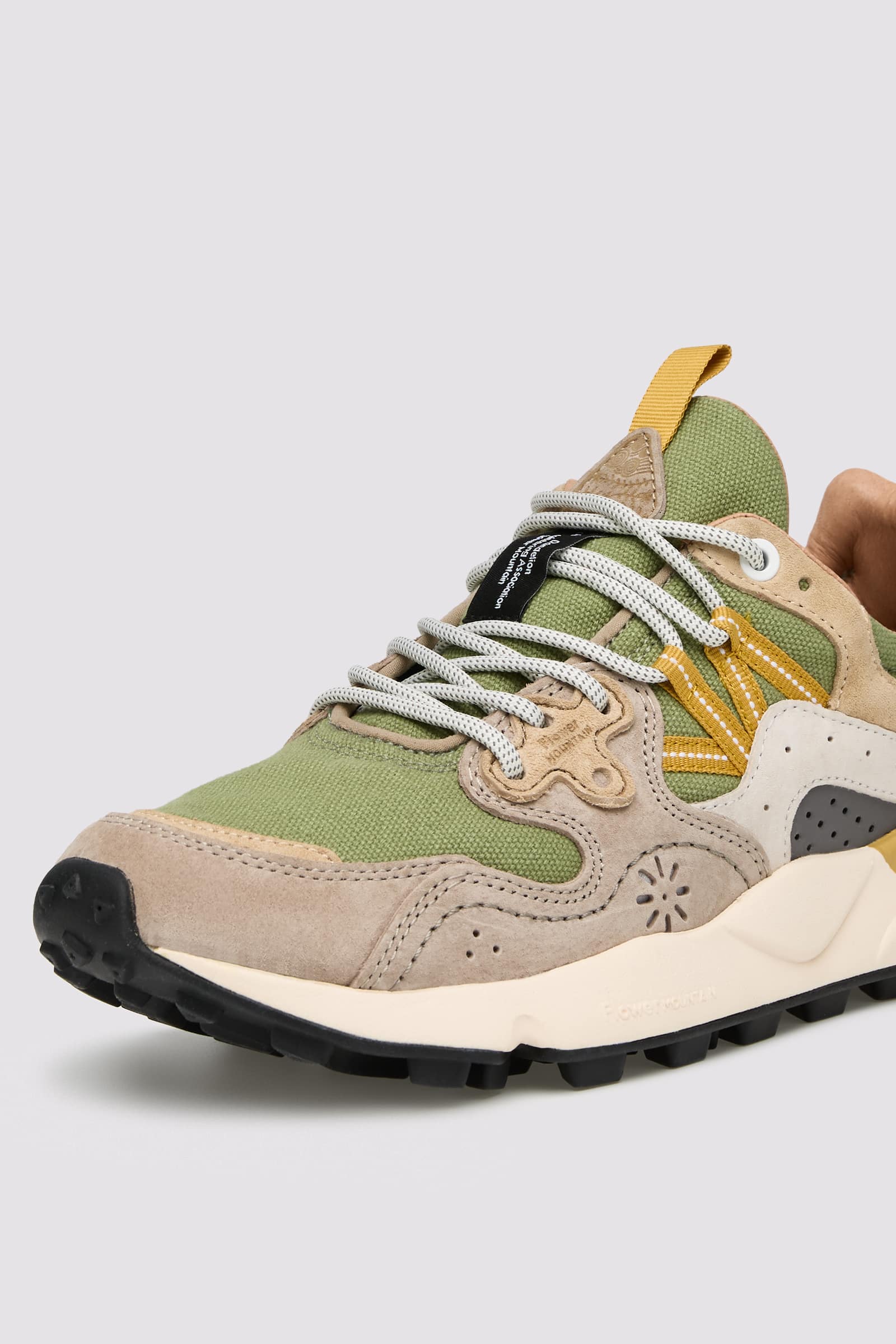 Flower Mountain YAMANO 3 UNI Sneakers Herren Beige Grün | 967-VDAWGS