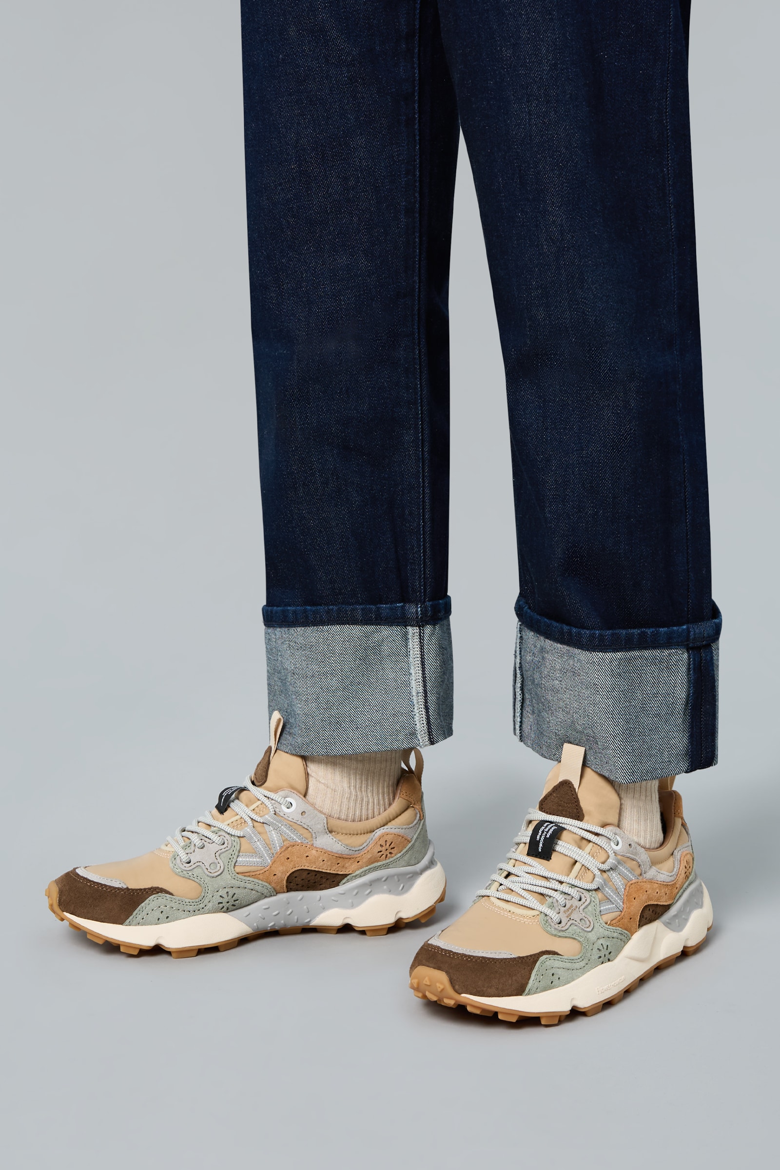 Flower Mountain YAMANO 3 UNI Sneakers Herren Beige Braun | 516-MQGOLC