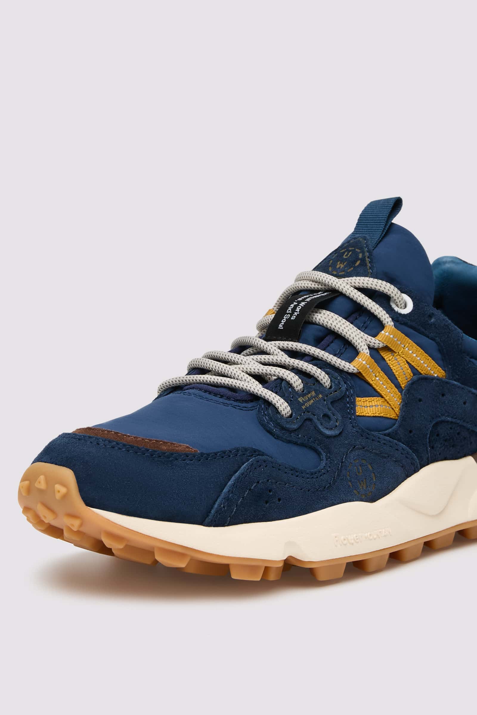 Flower Mountain YAMANO 3 UNI U.W. Sneakers Damen Blau Braun | 254-OLHXJQ